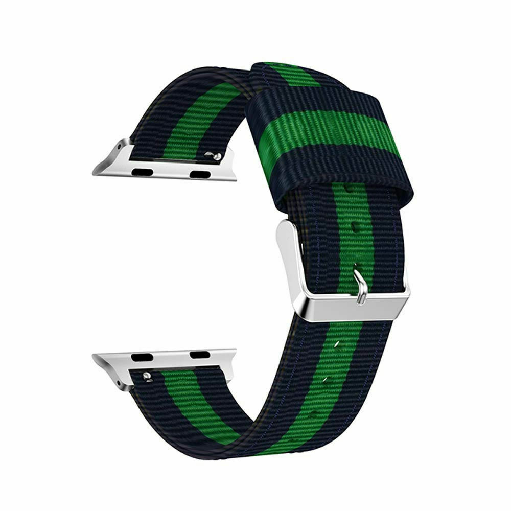 Nylon Sport Band Stripe Strap for Apple Watch Series 7 6 5 4 3 41/45mm iWatch SE