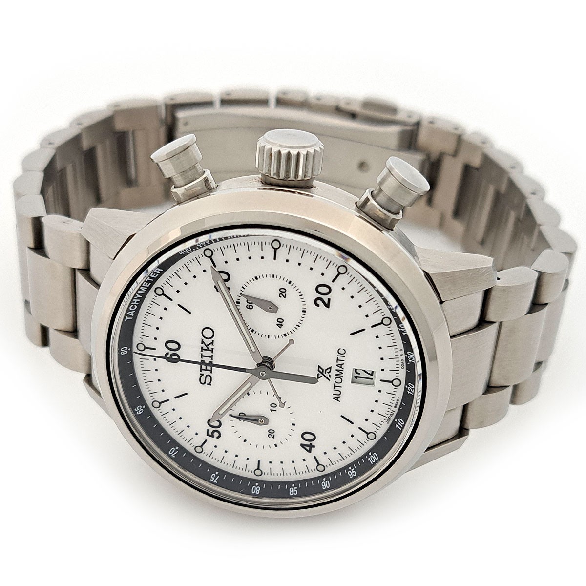 SEIKO SBEC007 White Case Size 42mm Wrist Size 20cm Men’s Used Watch #41030