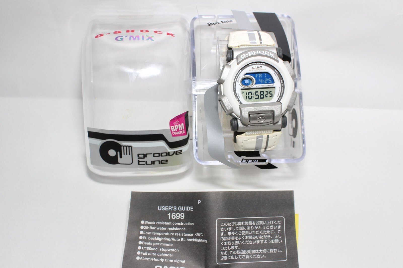 CASIO vintage G-SHOCK DW-003HH-7T G’MIX BPM groove tune Watch