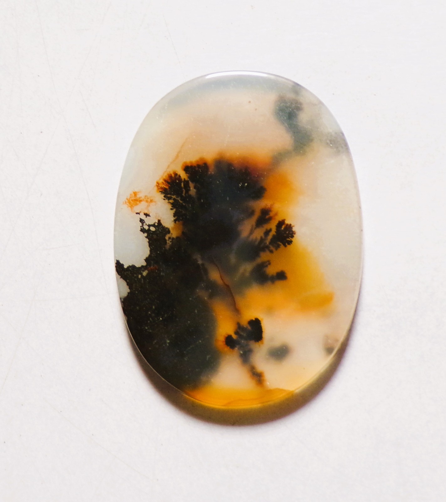 20.50 Cts Natural Shazar Dendritic Agate Cabochon Loose Gemstone 32X24X2.7MM 170
