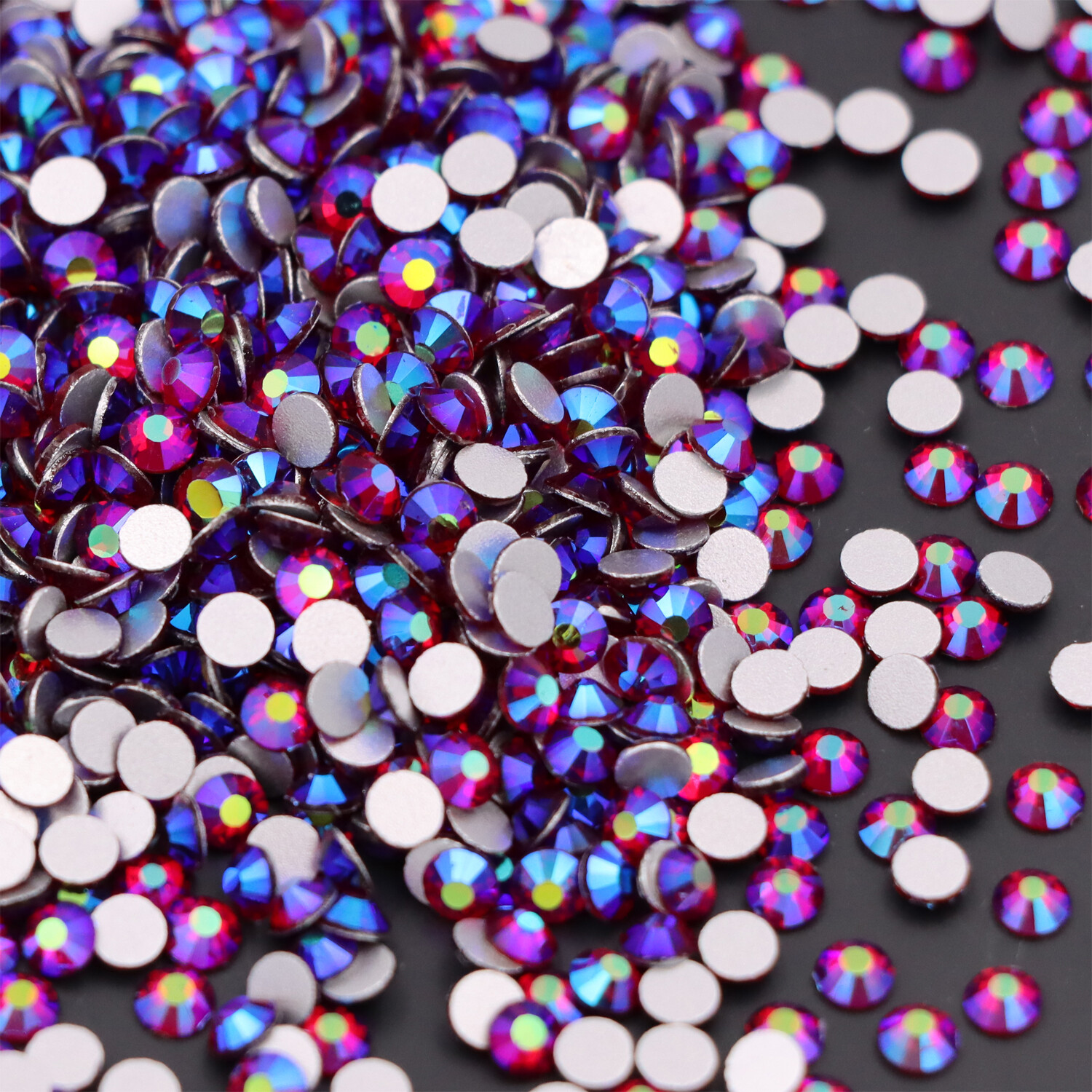 Glitter Rhinestone Crystal AB Non Hot Fix FlatBack Strass Garment Nail Art Stone