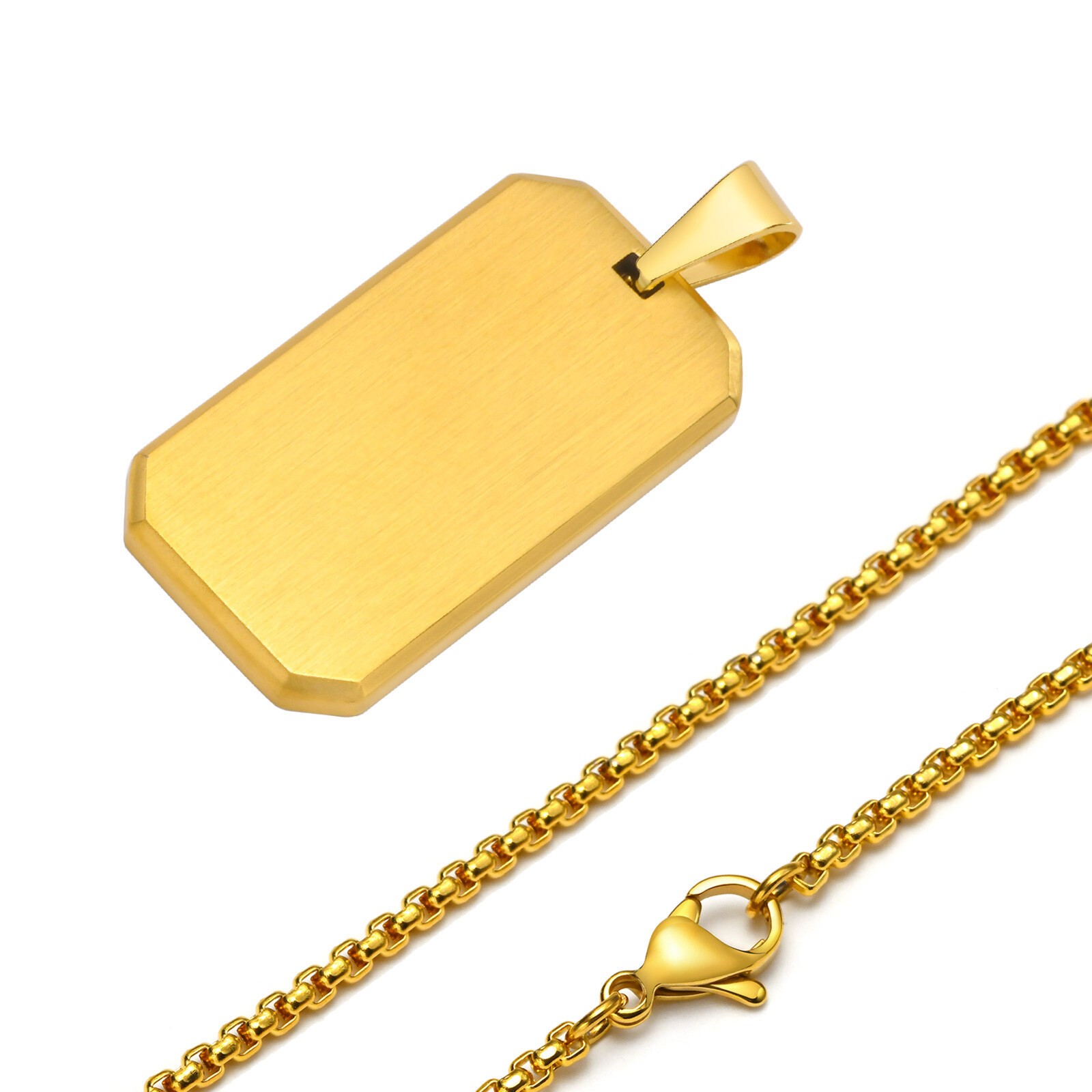 Stainless Steel Brother Tag Necklaces Chain Free Custom Graduation Classic Gift