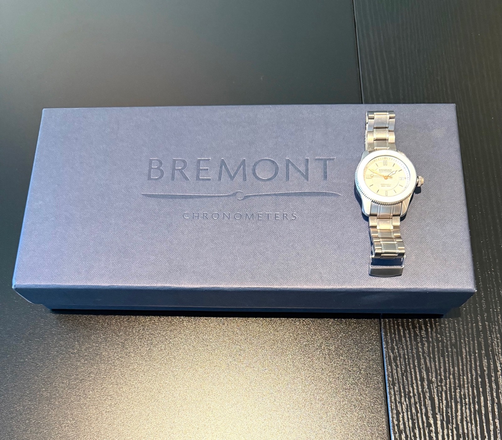 Bremont S300 VIGO 40mm Stainless Steel White Dial Auto Watch With Leather Strap