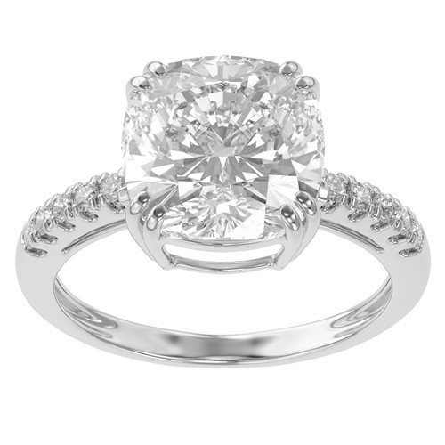 Solitaire Engagement Ring 925 Sterling Silver 1.4 Ct Cushion Simulated Diamond