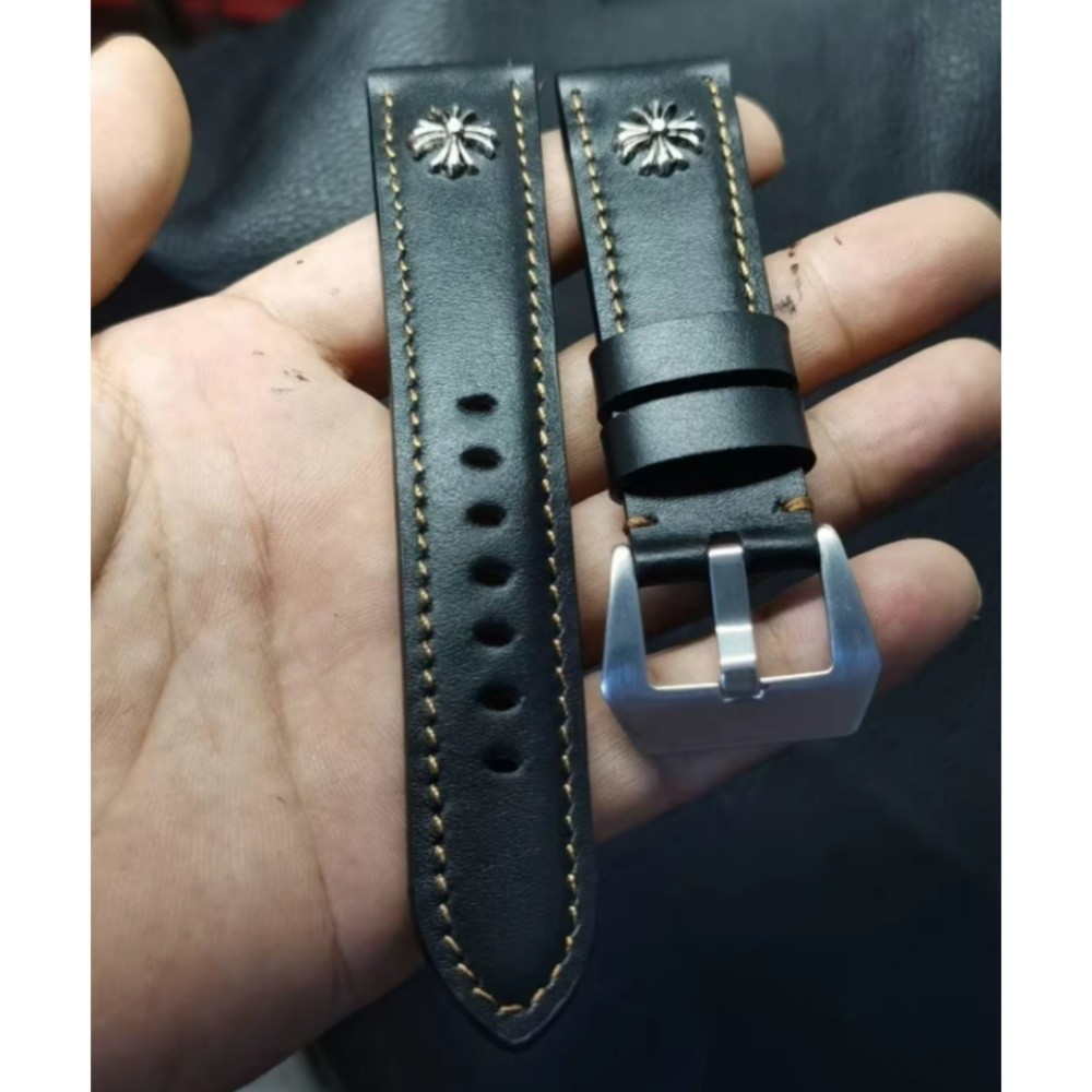 Luxury Handmade Genuine Cowhide Leather Watch Band Strap For 18mm-28mm Optional