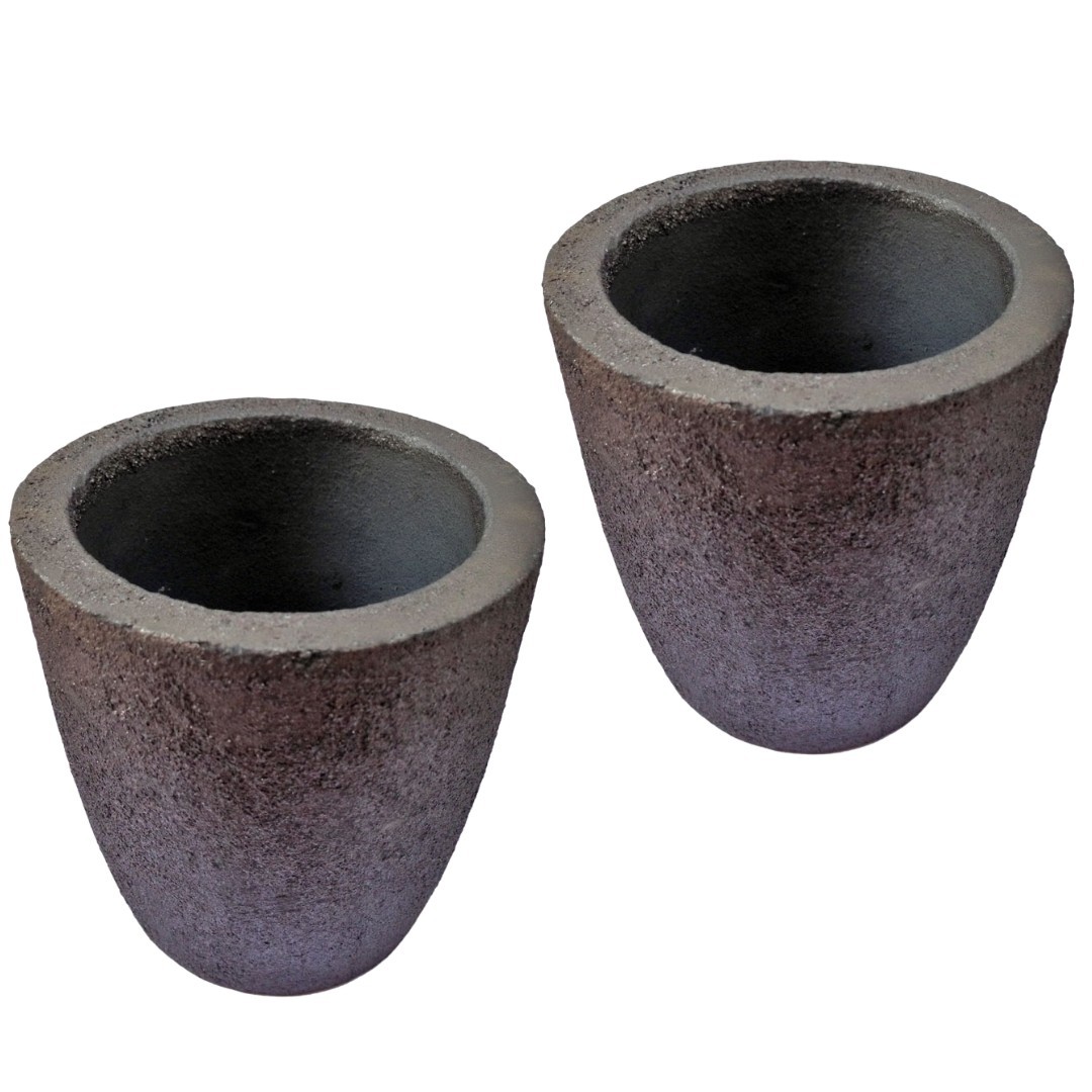 Set of 2 Foundry Crucibles 1kg No.1 | Gold, Silver, Copper & Aluminum