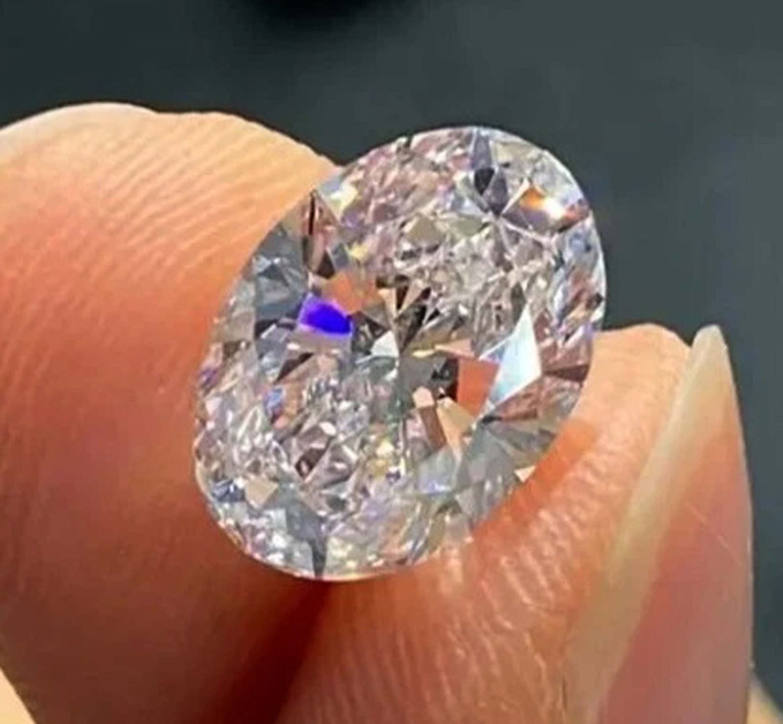 Lab Grown Diamond 3.00 Ct Oval Cut D Color VVS1 IGL Certified Loose Gem 6DJF