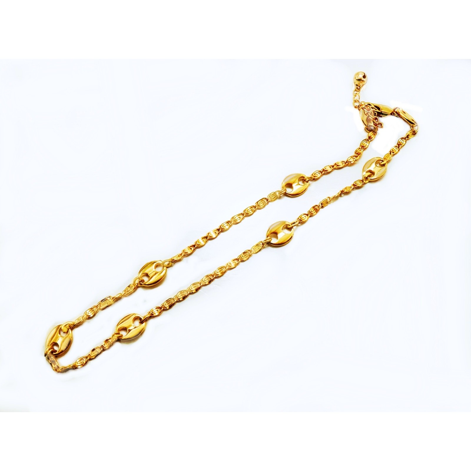 Fine Quality Craftsmanship 15 inch choker necklace Authentic 18K Gold Plated
