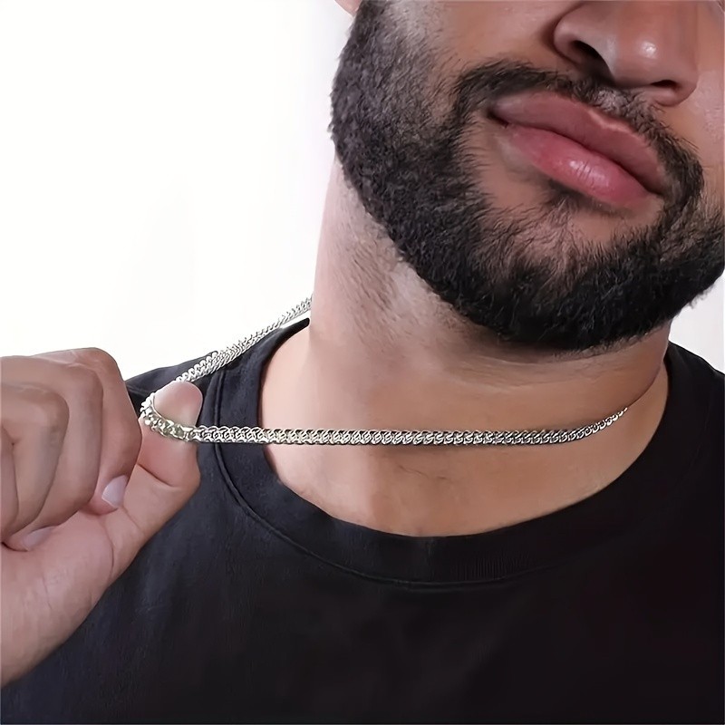 Hip Hop Stainless Steel Chain Men Necklace Perfect Gift with TO MY LOVE Card