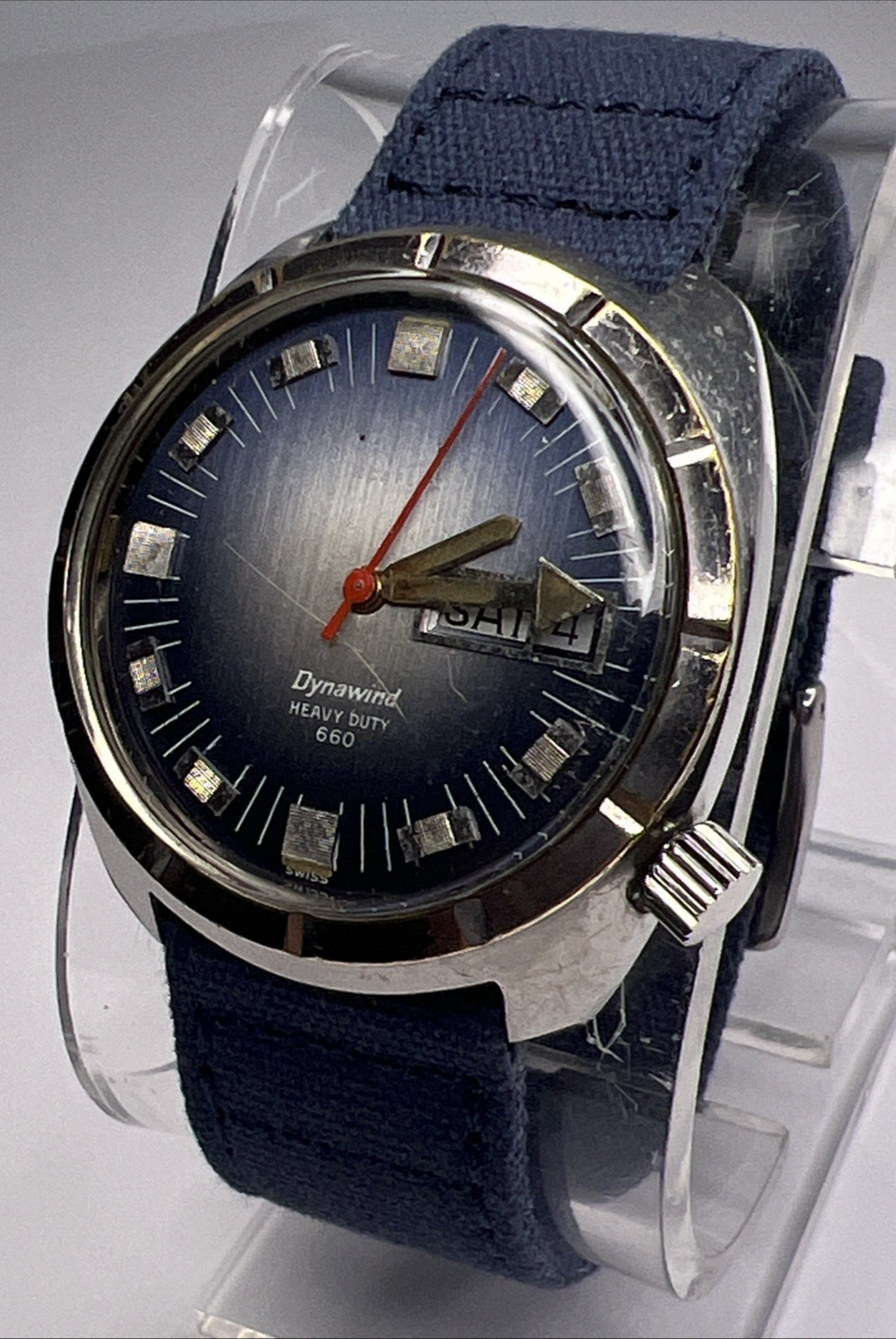 Wyler Dynawind Heavy Duty 660 Men’s Lifeguard Day Date Automatic Watch- READ