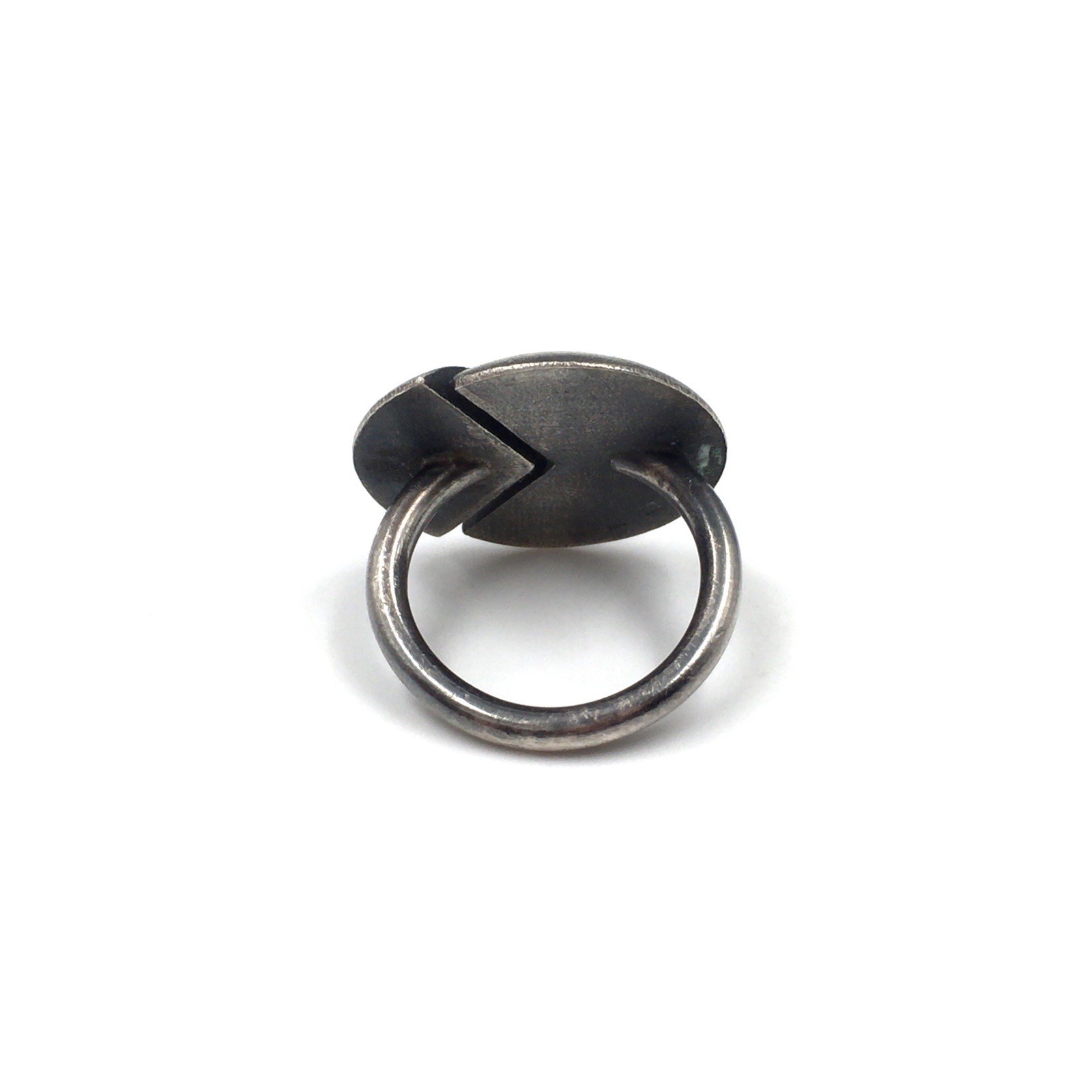 925 Silver Ring Scandinavian Designer Jewellery Round Spiral 17.2mm / 54
