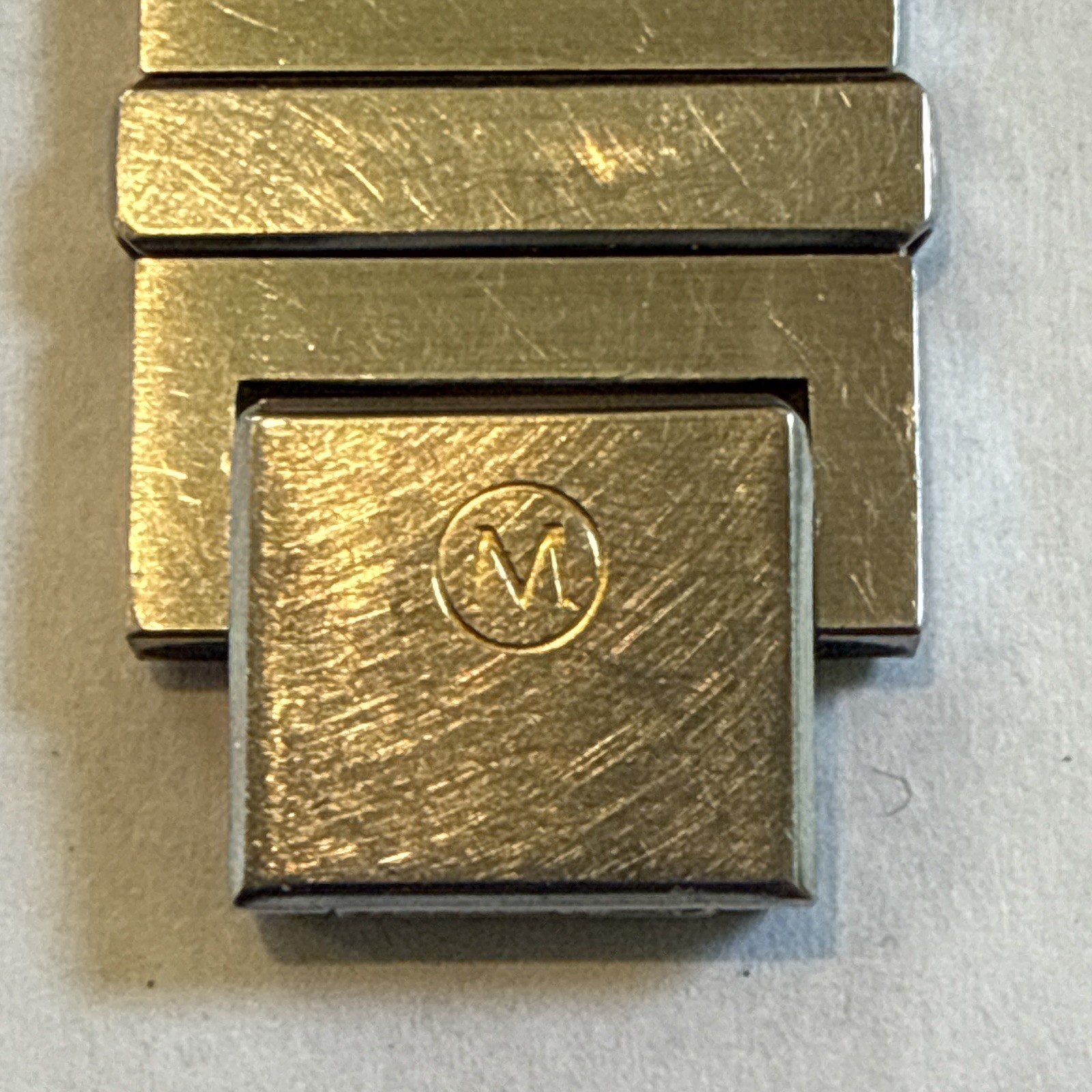 Movado Museum Unisex Quartz Dress Watch Black Dial Two-Tone Steel Bracelet