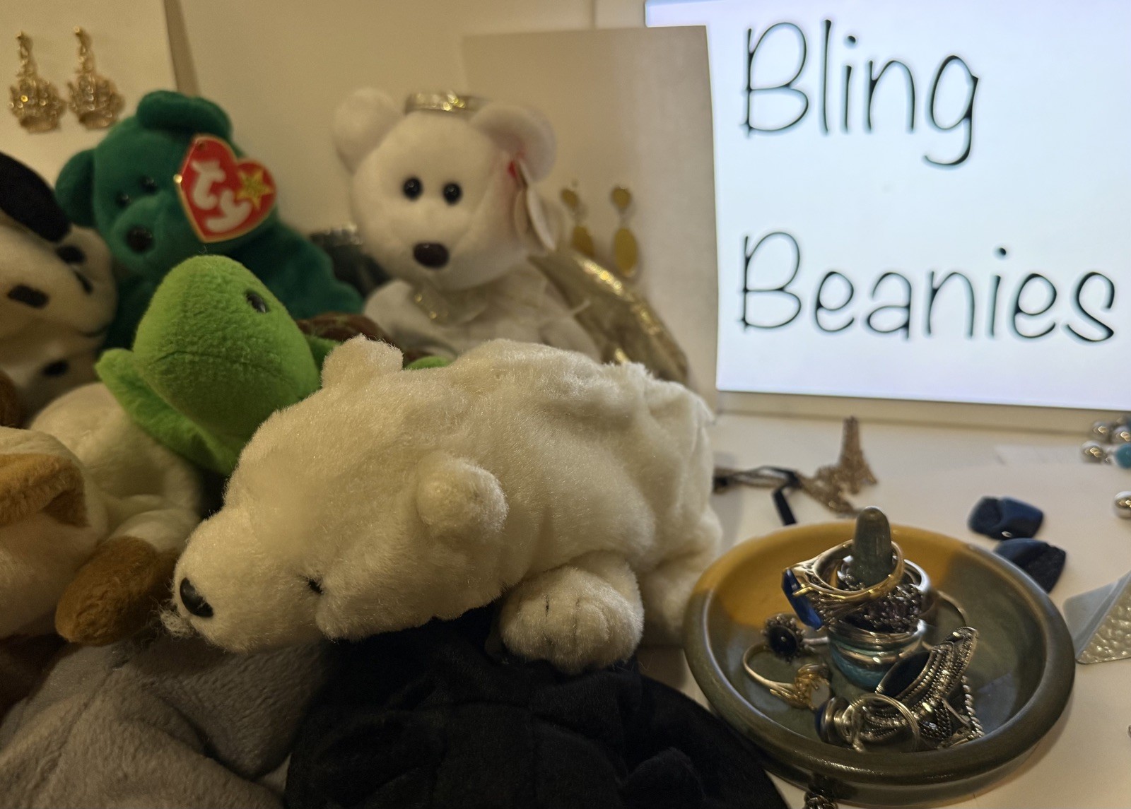 BLING BEANIES (Mystery Jewelry Jar) Free Shipping In US ALL Wearable New & Used