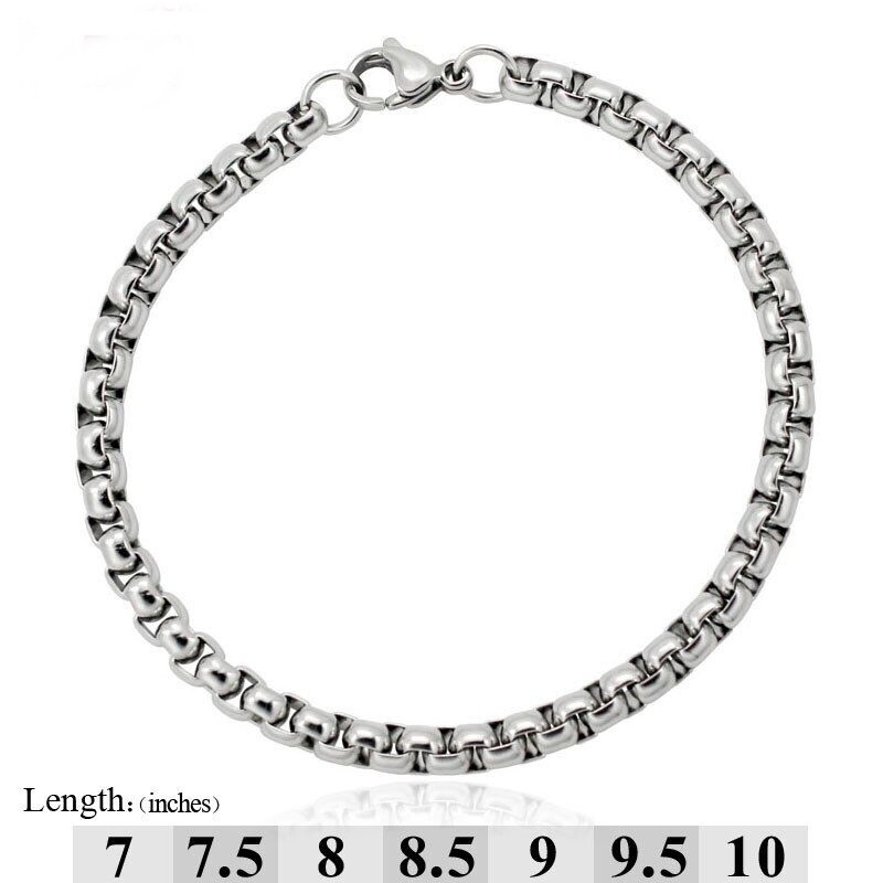 Fashion Stainless Steel Bracelet Metal Link Chains Bracelets Women’s Jewelry 1pc