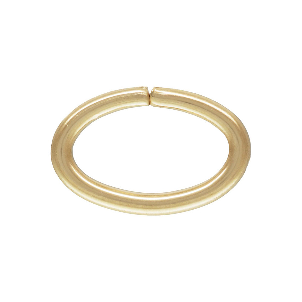 25pc, 14kt Gold Filled, Oval Open Jump Rings, 7.6mm Open Rings, 19ga, 4.9 x7.6mm