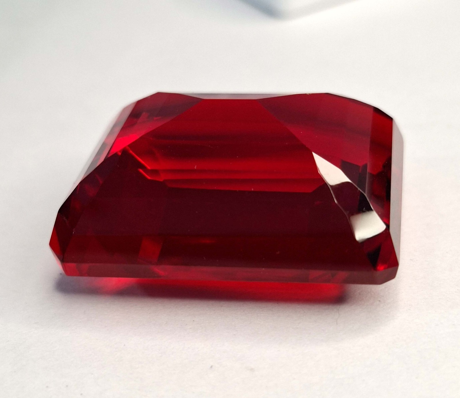 108-110 Ct Red Topaz Emerald Cut Natural Certified Loose Fabulous Gemstone RK893