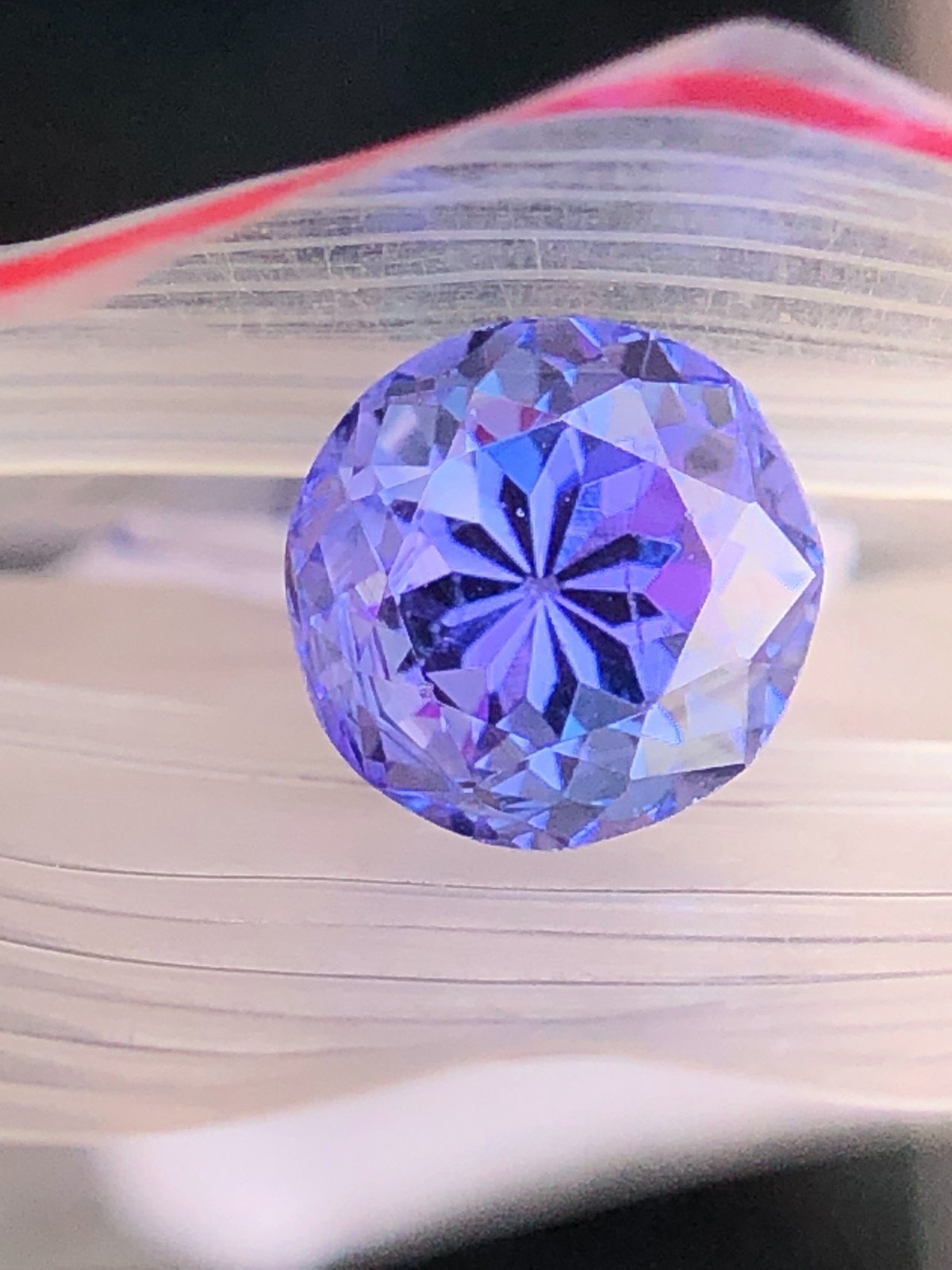 6.40 MM AAABlue Tanzanite Round 1.30 Ct Faceted Gemstone For Making Jewelry/Ring