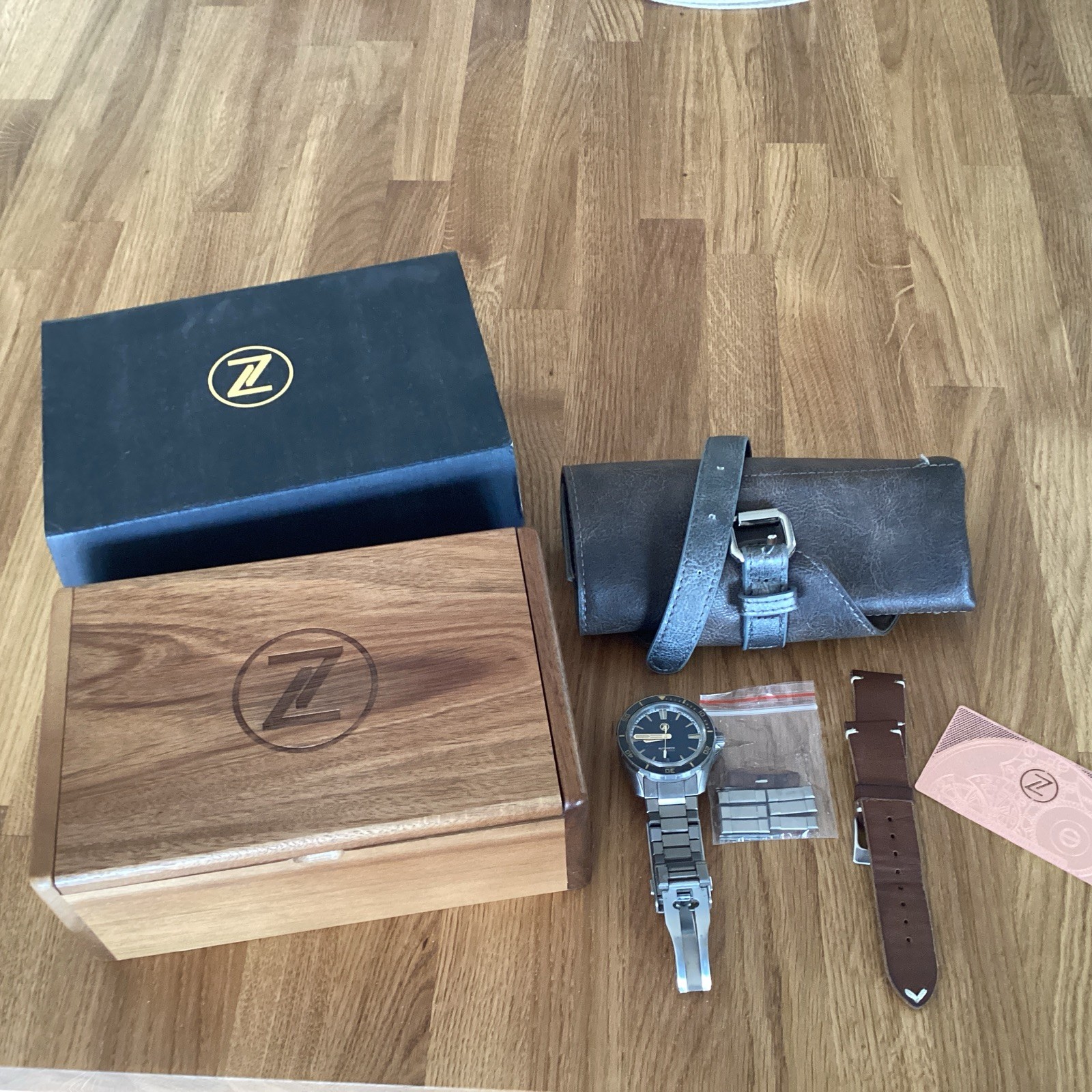 Zelos Swordfish 42mm Black Sand Limited Edition in Titanium 203/250