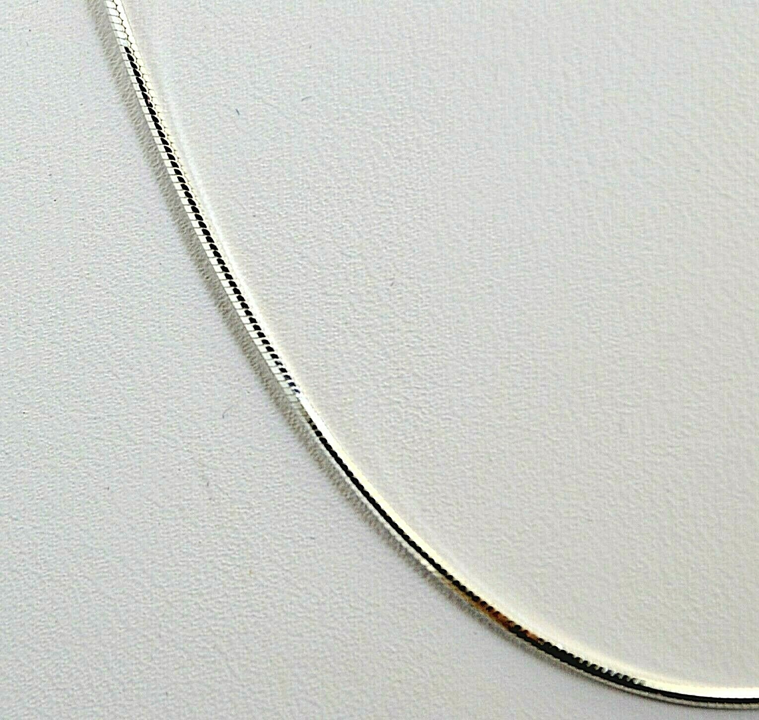 Sterling Silver- .925 – 8 Sided Snake Chain in 14″,16″,18″,20″,22″,24″,30