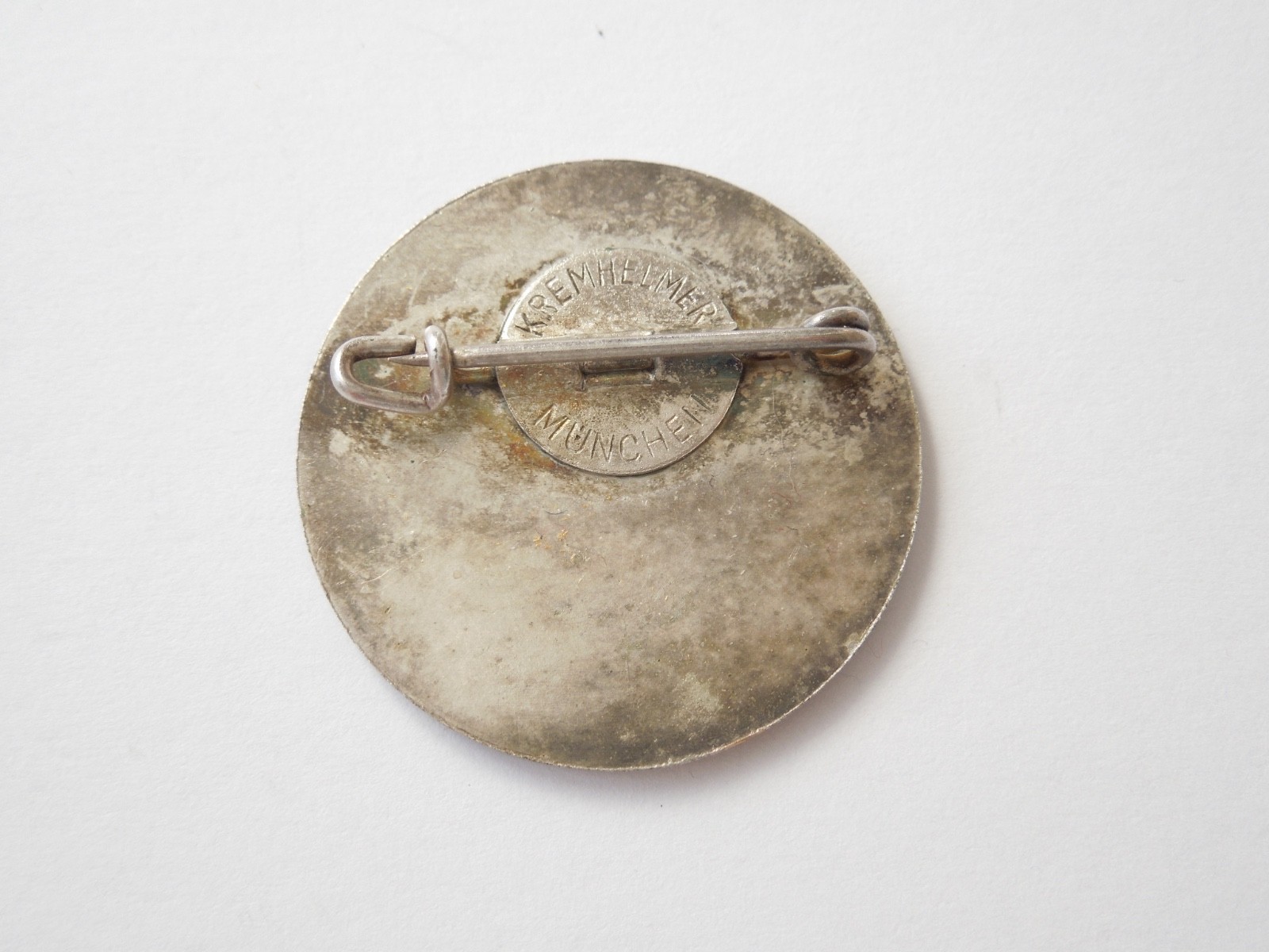 Badge Brooch United Munich Butchers 1848–1884/8.7 G/Ø 2.8 Cm