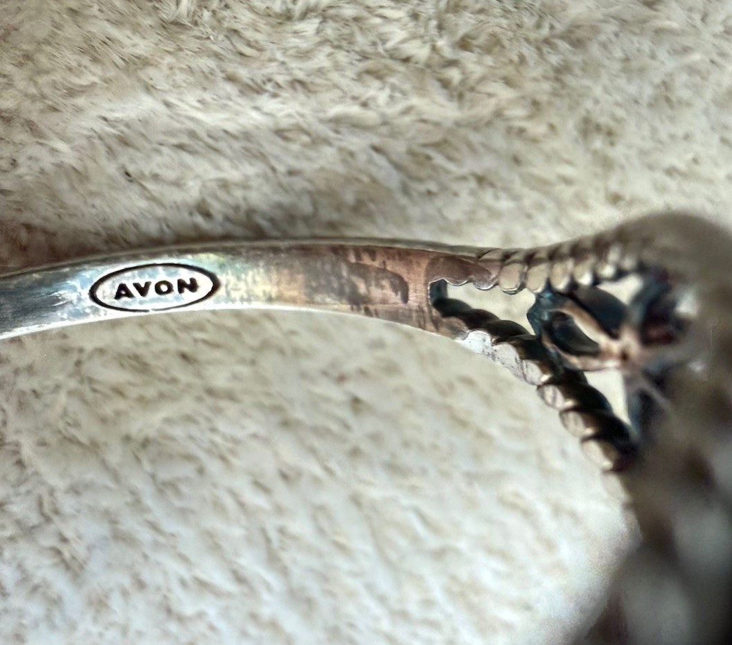 Avon 925 RJ Sterling Silver Amethyst Ring Size 11 Vintage