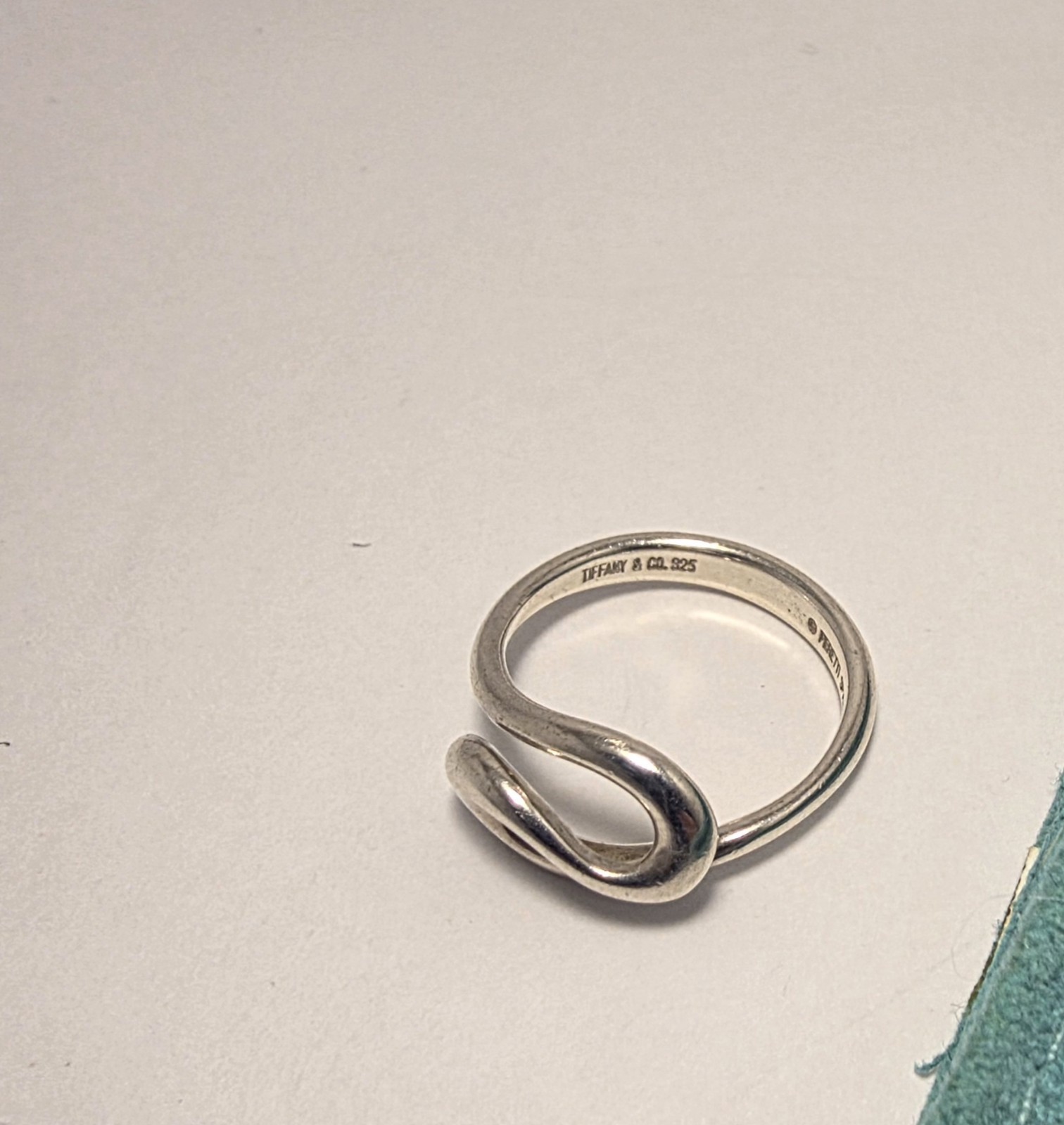 Tiffany & Co. Ring Vintage Elsa Peretti Open Wave Band Ring in Sterling Size 6