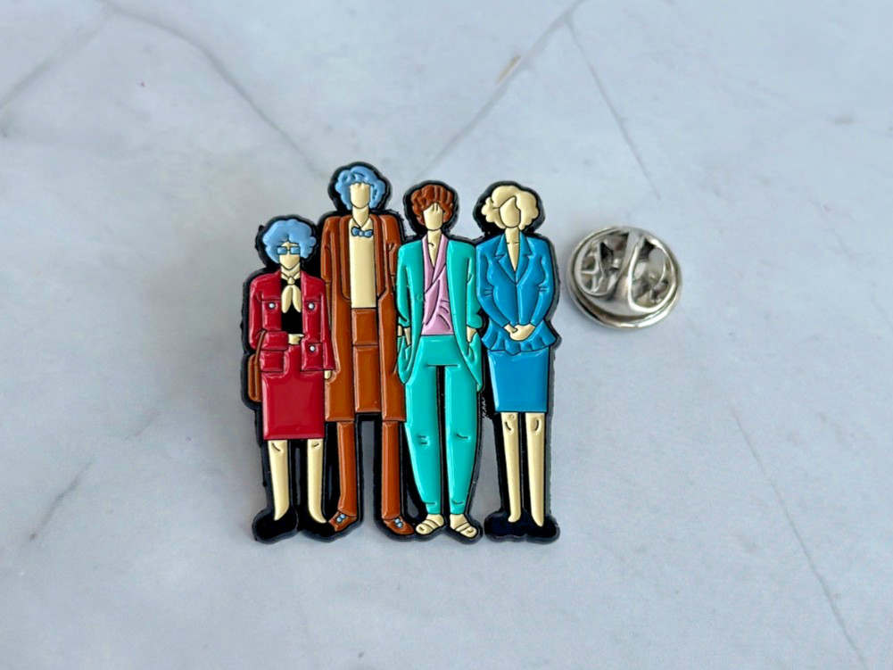 Golden Girls Outline Enamel Pin
