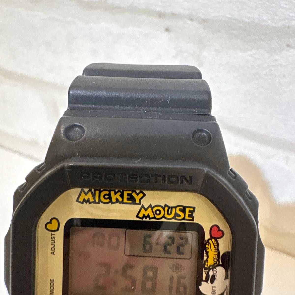 G SHOCK JAM HOME MADE Mickey Mouse DW 5600 quartz wristwatch used working condit