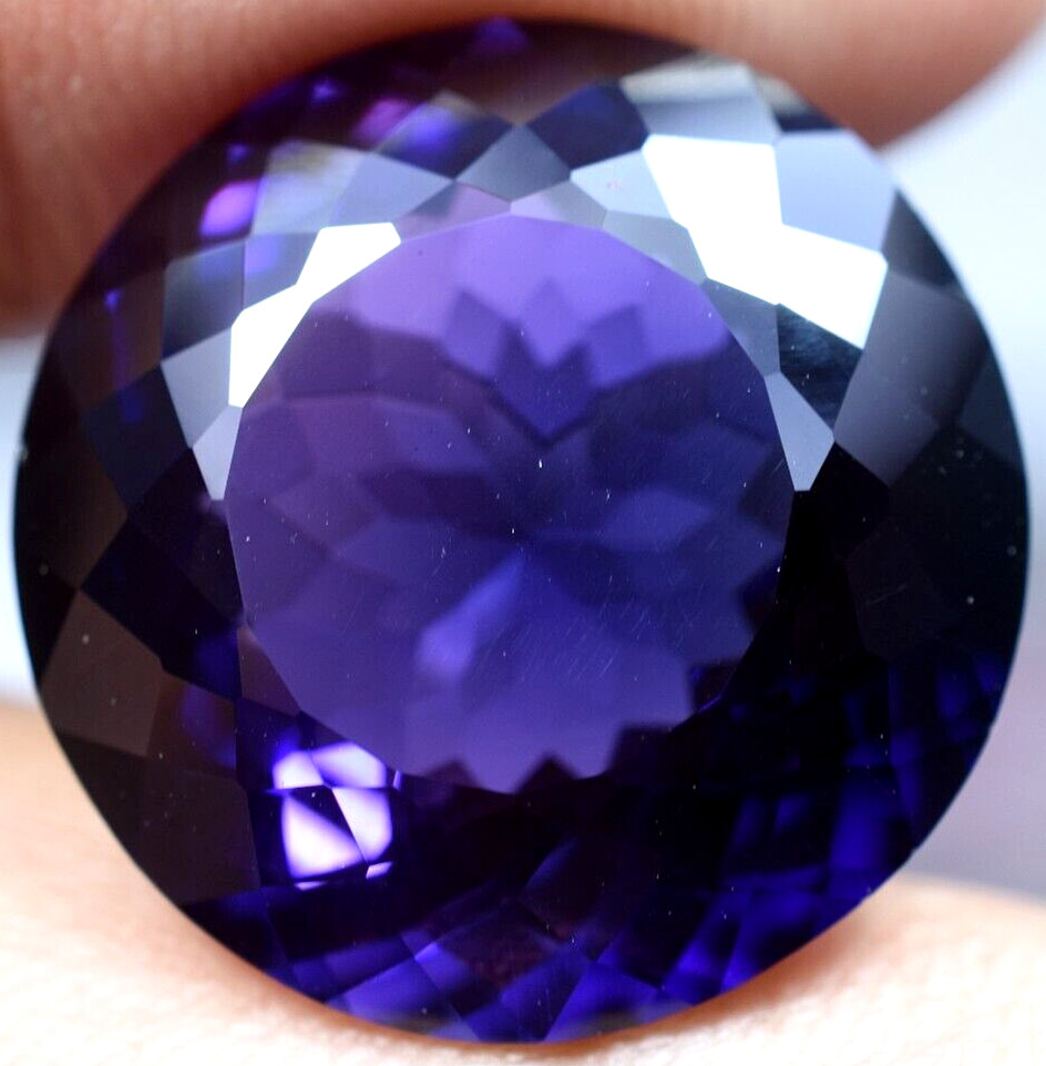 Natural 28.40 Ct Boysenberry Sapphire GGL Certified fabulous Loose Gemstone