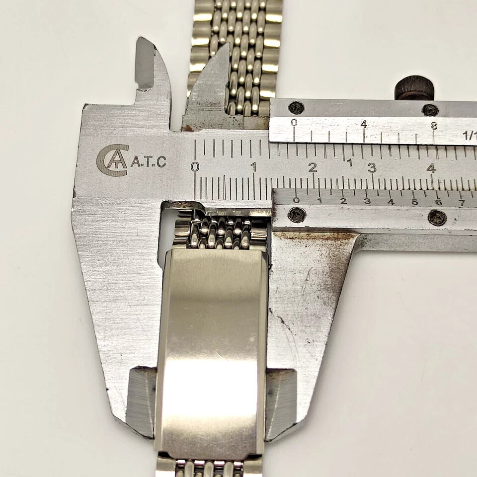 16 MM to 22 MM Beads of Rice Stainless Steel Watch Bracelet – Adjustable Endlink