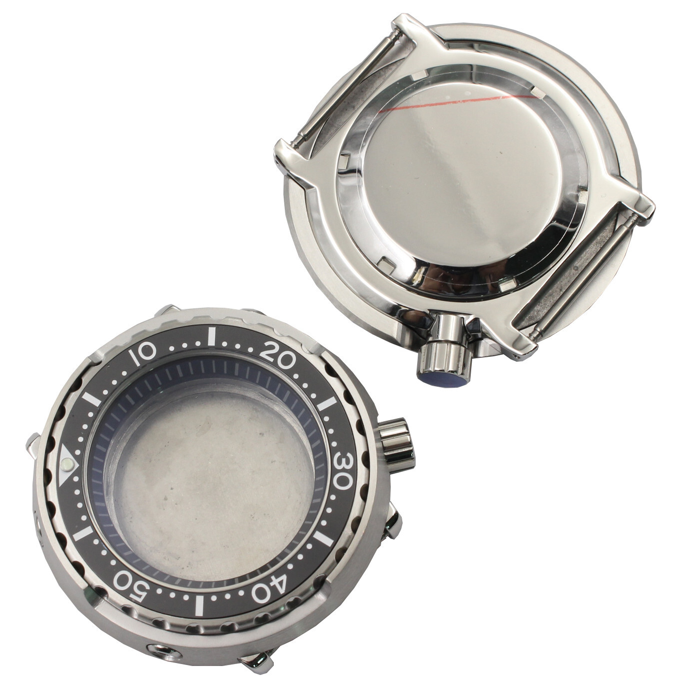 46.5mm Fit For NH35A Sapphire Crystal Watch Case 200m Waterproof Luminous Dot