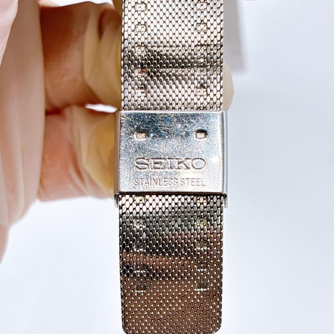 SEIKO 7820-5030 Quartz Watch Original Mesh Bracelet 1977 Working