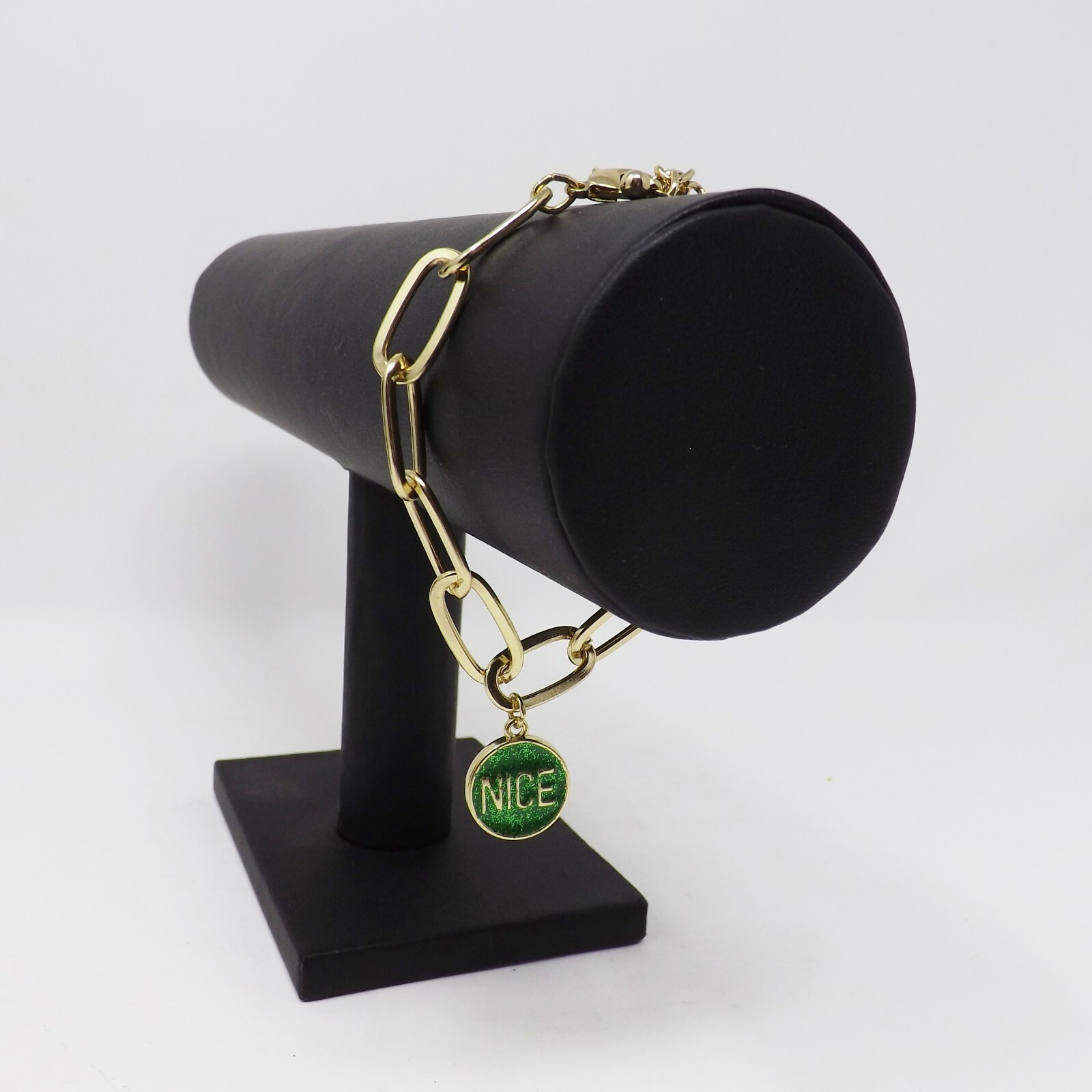 Holiday Time Naughty Nice Gold-tone Bracelet – New