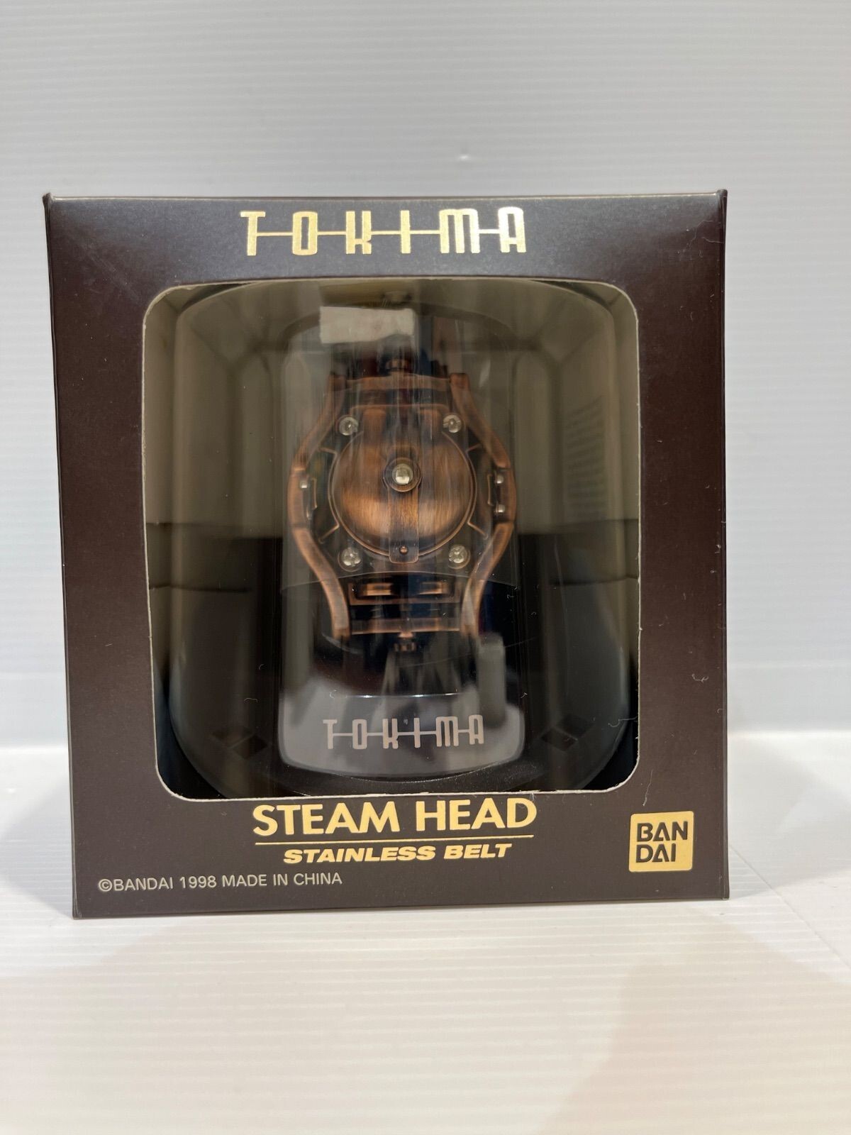 NEW Bandai Tokima Steam Head Digirobo Transform Watch Bronze Retro 1998 StiiRobo