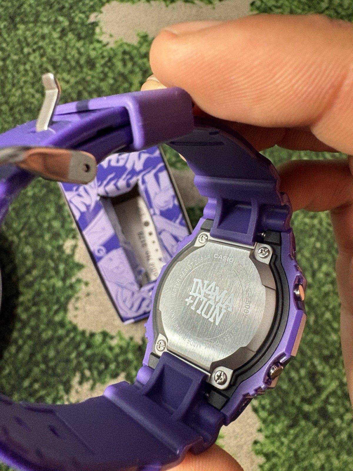 Casio G-SHOCK IN4MATION Digital Purple Resin Sport Watch w/ Original Box