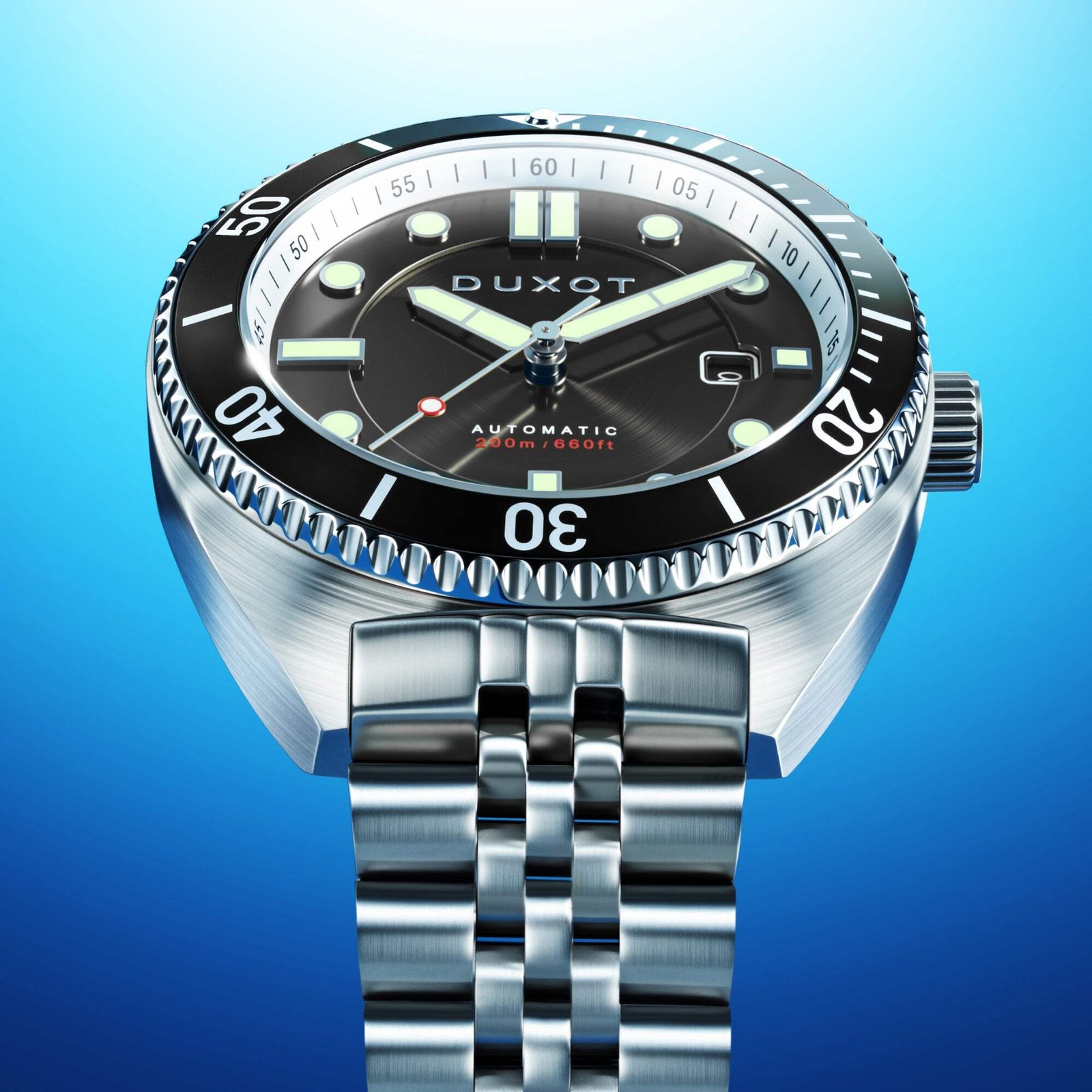 Duxot Tortuga Stainless Steel 45mm Japanese Automatic Wristwatch DX-2026-11