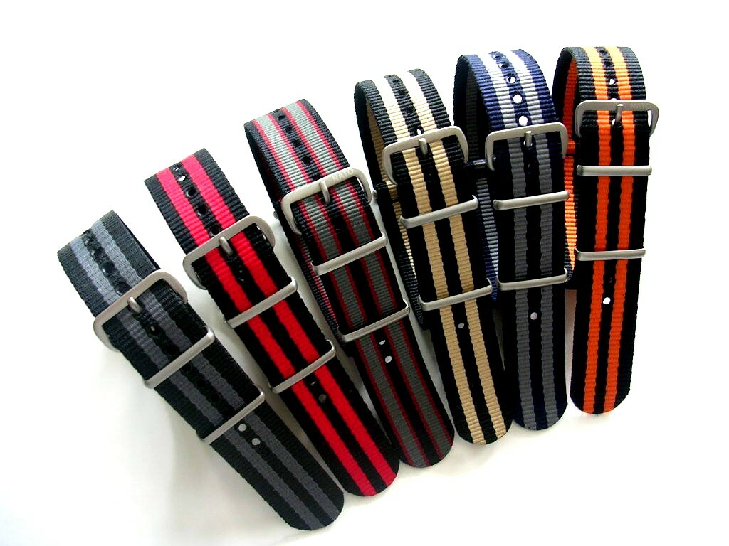 NATO ® strap watch band G10 Ballistic nylon Military RAF stitched bond IW SUISSE