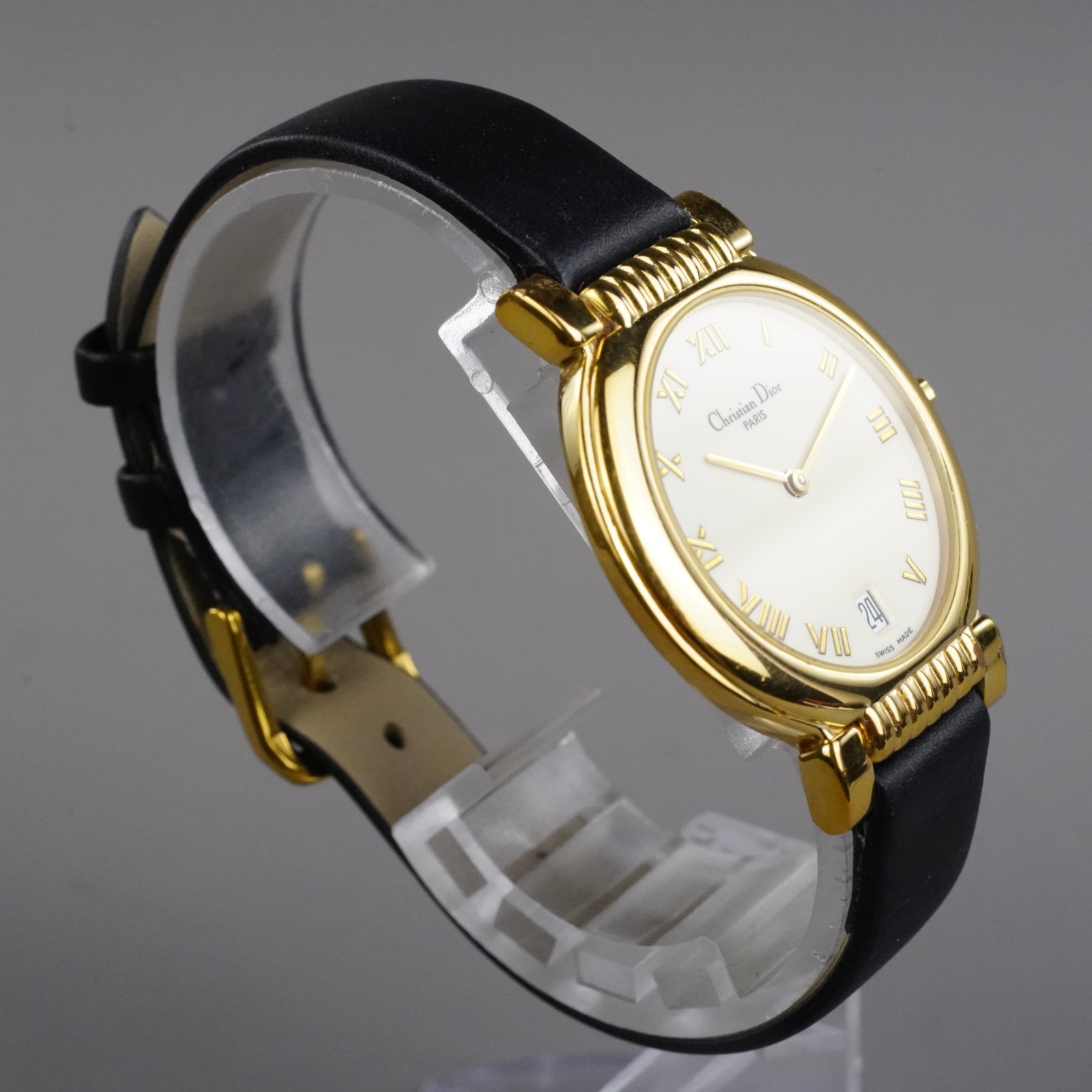 Christian Dior Vintage Unisex Watch 45.125 Gold 32mm New Battery New Band
