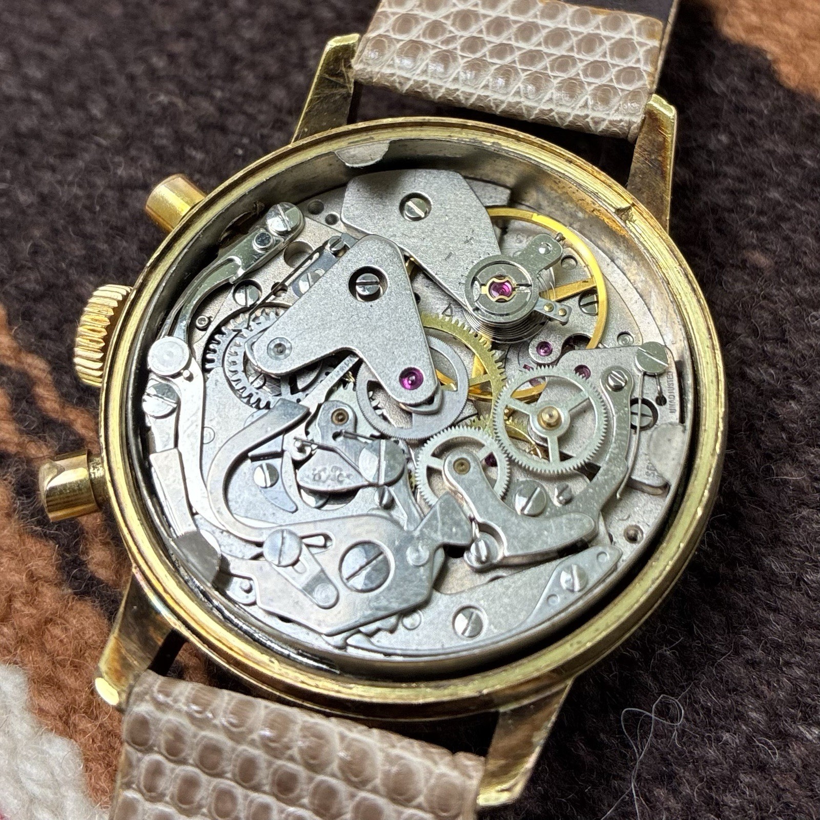 Westbury 1960s Mechanical Chronograph Valjoux 7733 36mm Vtg Tachymeter Dial
