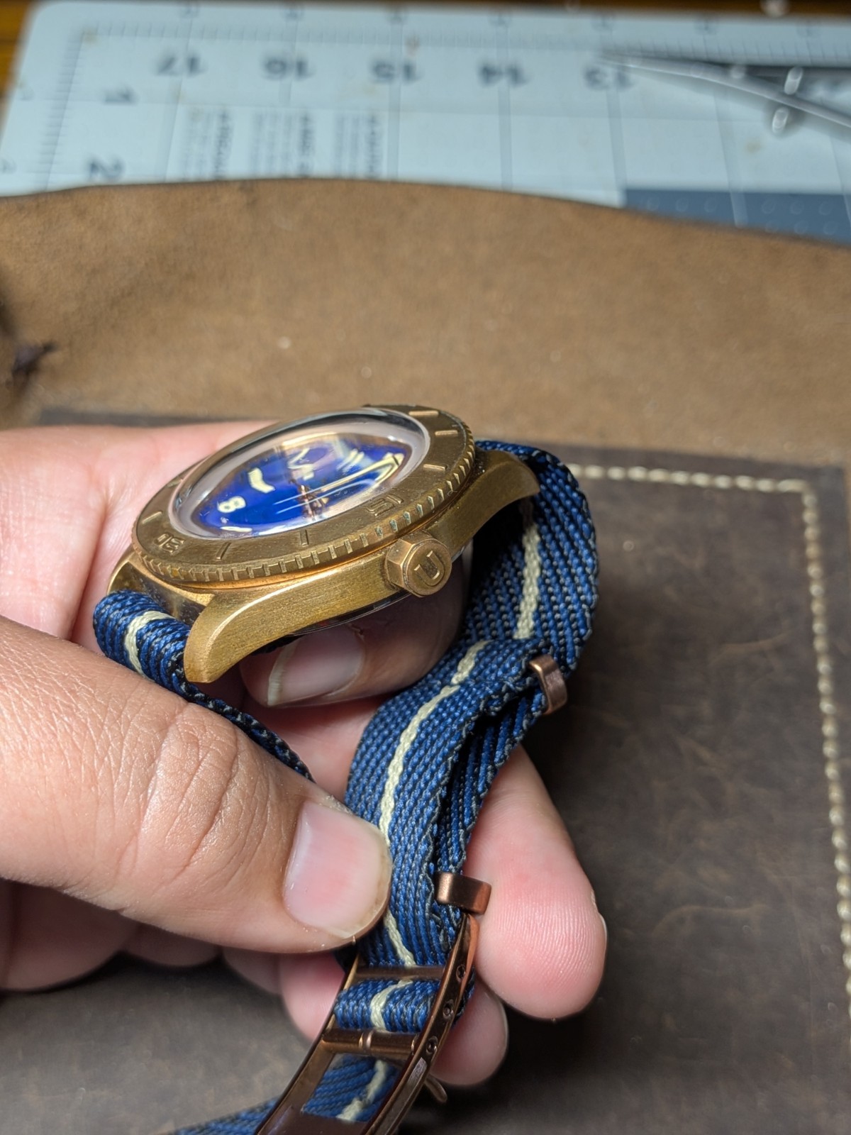 Undone Basecamp Arabian Nights Limited Edition Bronze Lapis Lazuli Watch