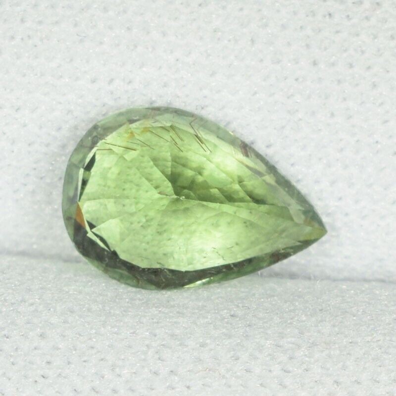 1.83 ct FINE QUALITY MOZAMBIQUE GREEN NATURAL TOURMALINE Pear See Vdo BY