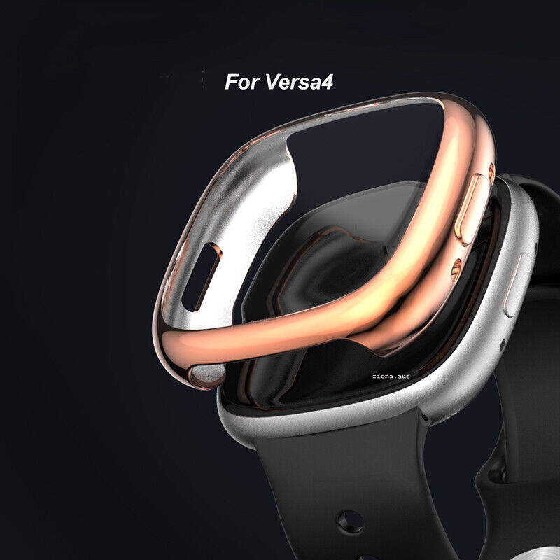 OZ Soft 360° Full Screen Protector Case Cover For Fitbit Versa 4 /Sense 2 Case