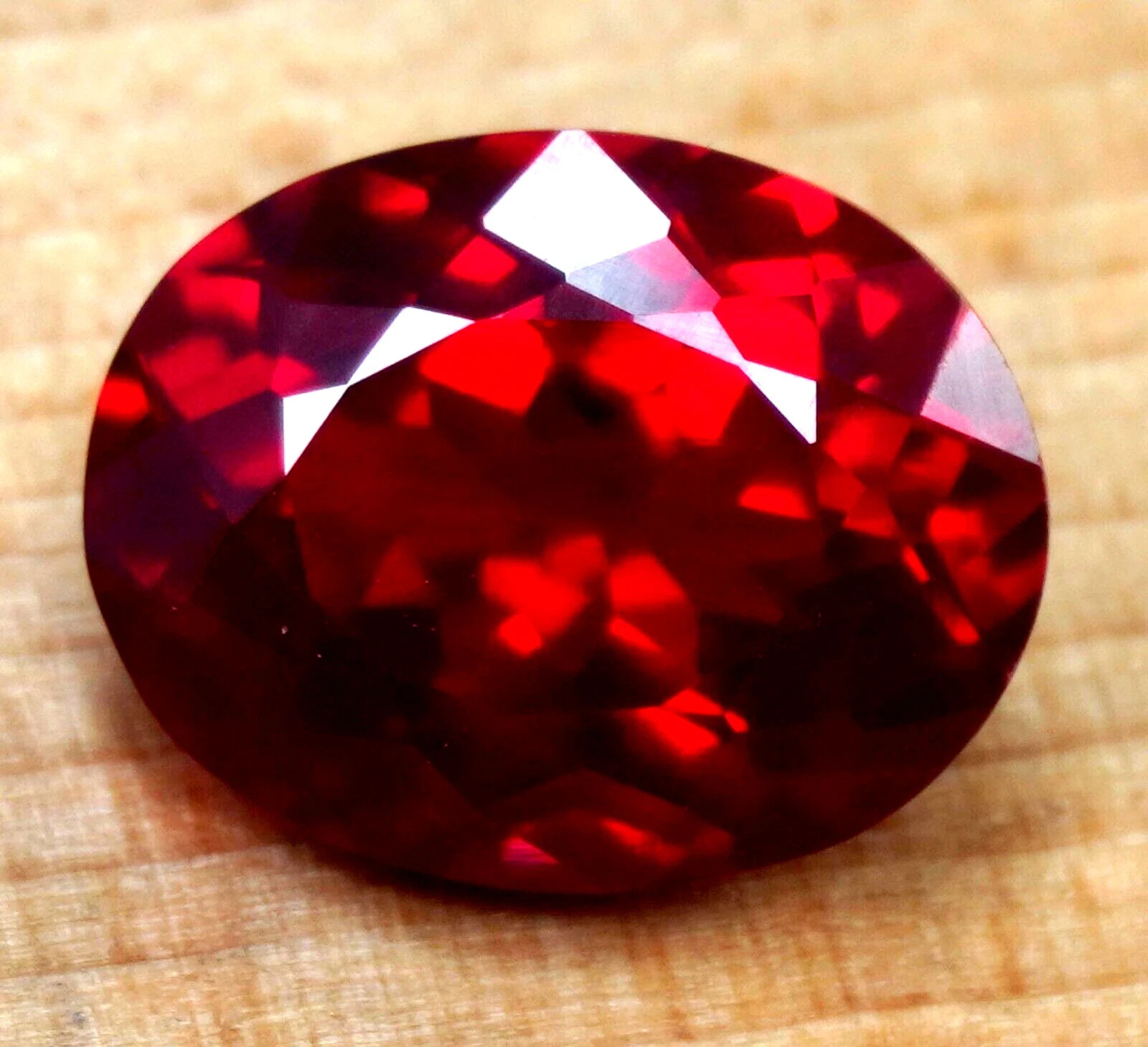 10.20 Ct Natural Flawless Myanmar Red Painite Oval Cut Loose Certified Gemstone