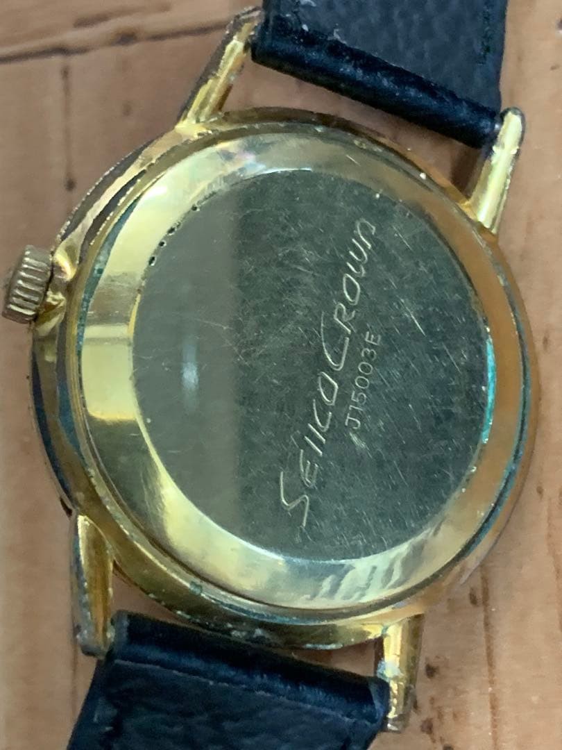 SEIKO CROWN 1 Jewel Hand-Wound 1962 Vintage Mens Watch J15003E Japan