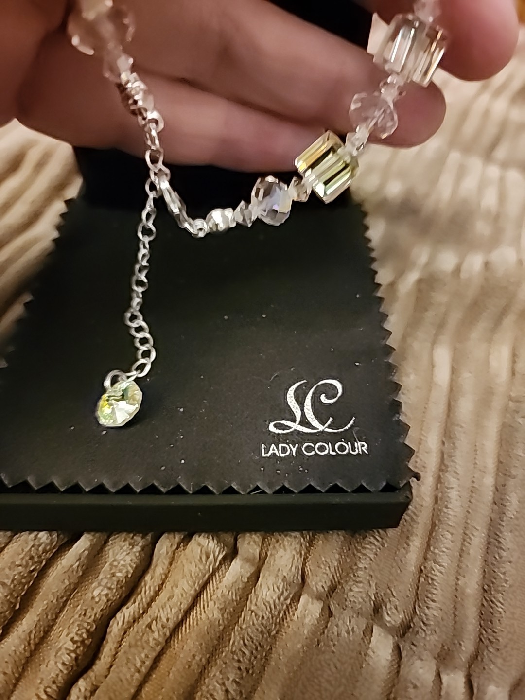 Lady Colour Crystal Bracelet AB Gorgeous Sparkling Jewelry Gift New In Box