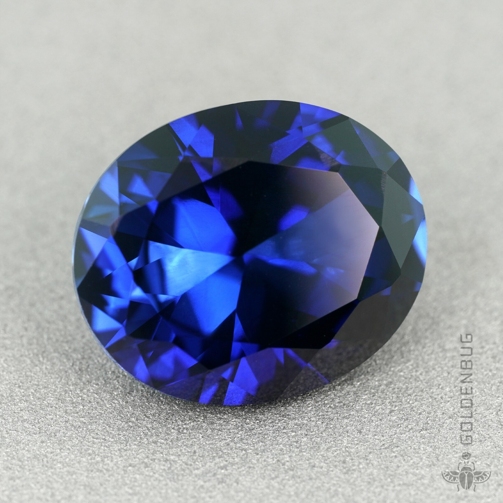 Genuine Sapphire Oval Cut Top Quality Blue Corundum Created Loose Gemstone EU