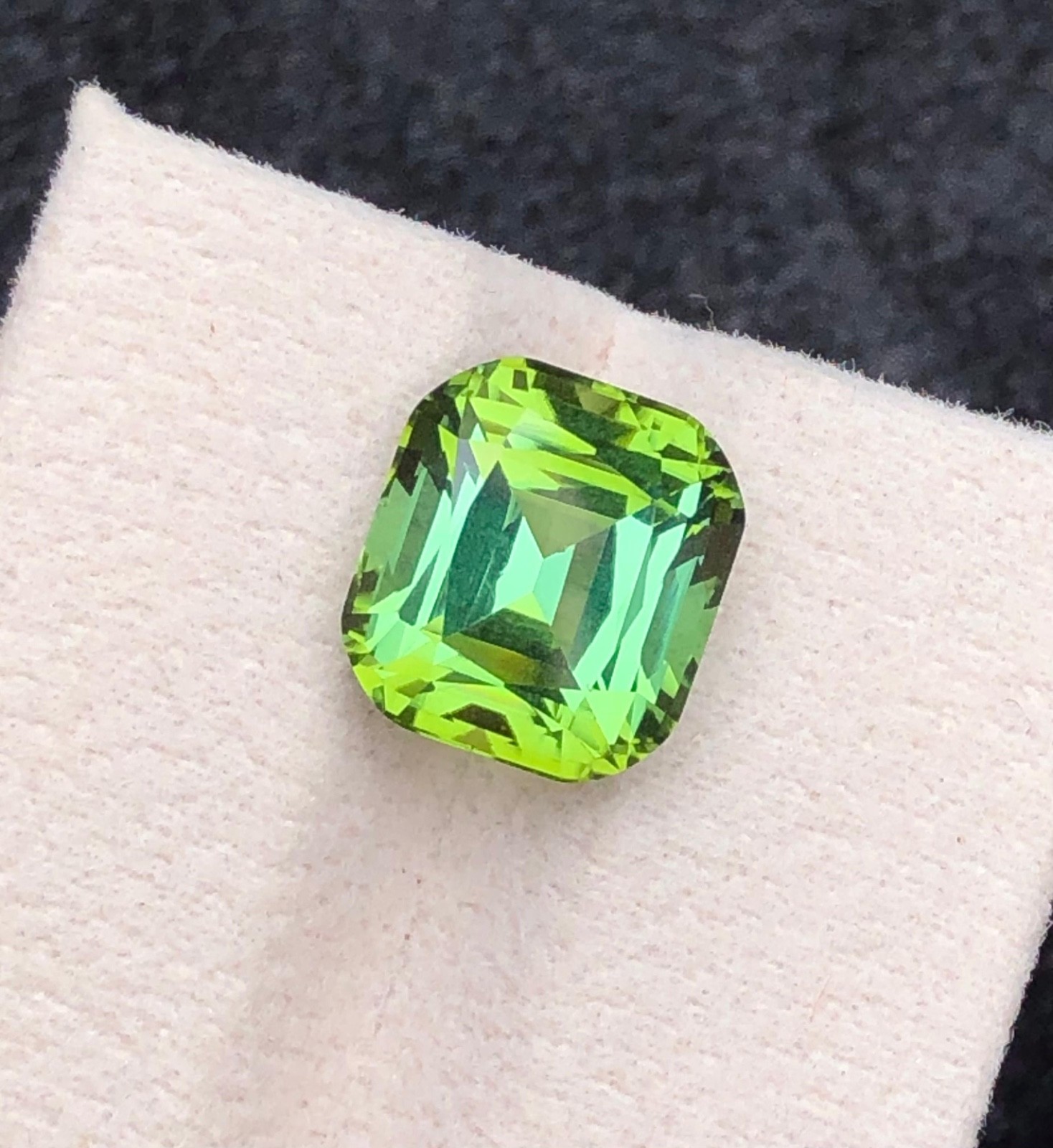 6.80 Carat Natural Tourmaline cushion cut Origin Afghanistan