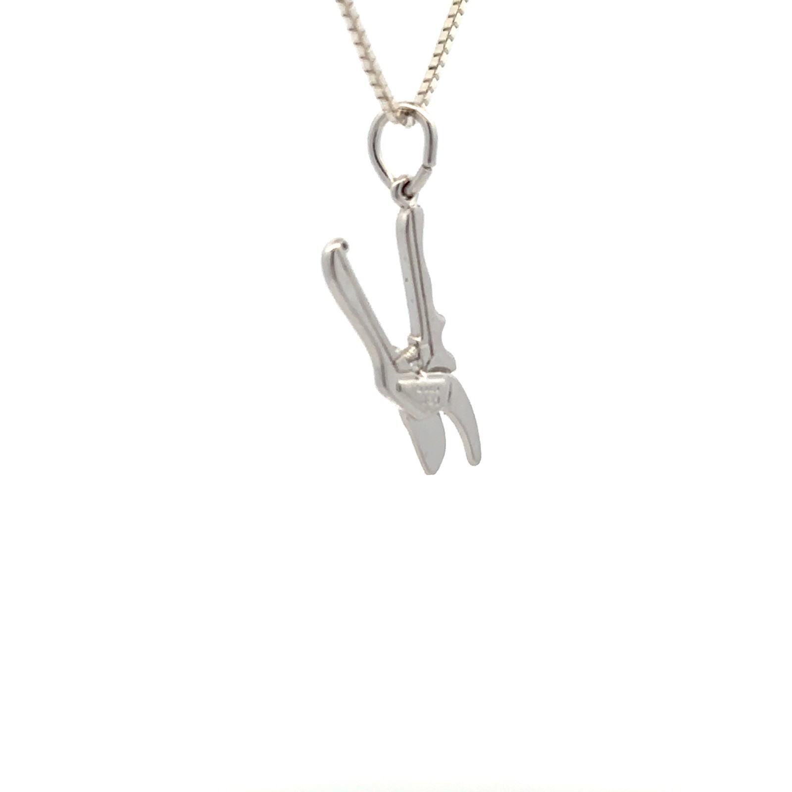 Sterling Silver Pruning Shears Charm ( 7mm x 19mm)