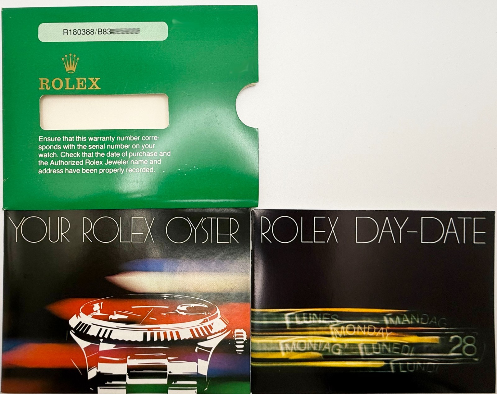 Rolex Day Date President 18038 36mm Champagne Dial 18K Yellow Gold Box Booklets