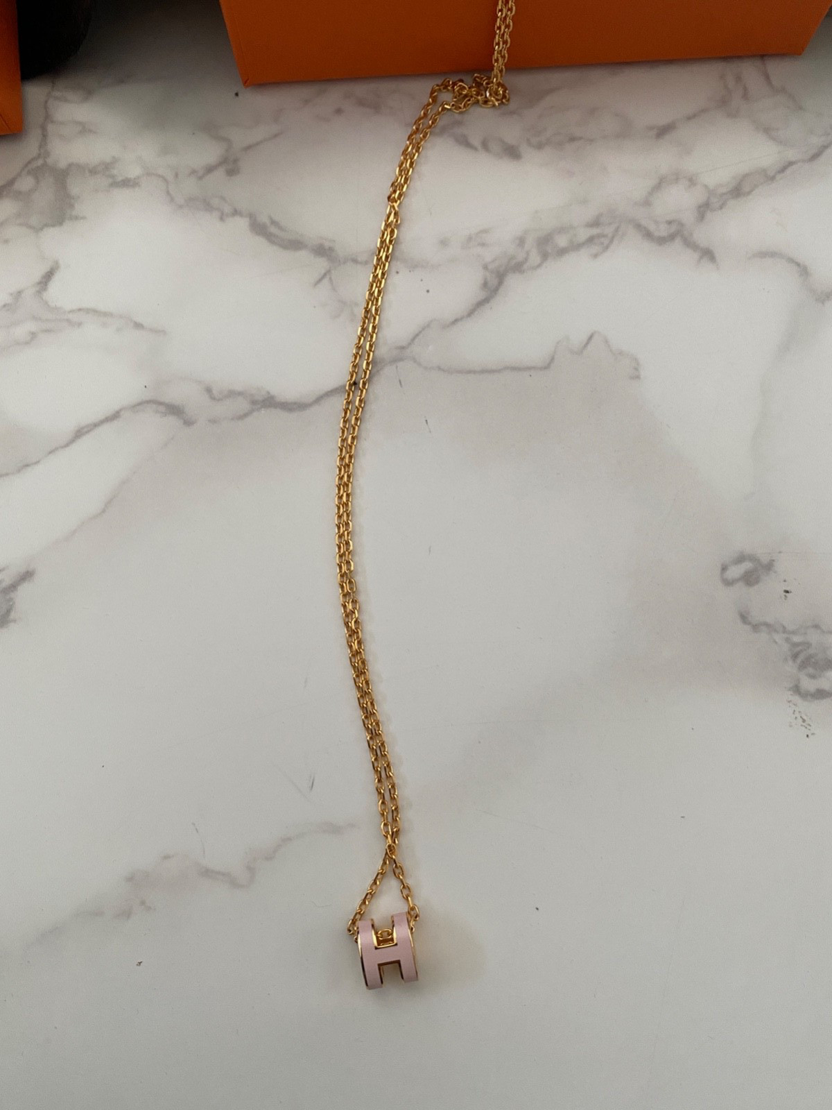 New Authentic Hermes Mini Pop H Pendant Necklace Accessory Jewellery Jewelry